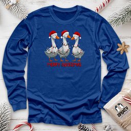 Merry Goosemas Unisex Long Sleeve Tee Gift For Animal Lover