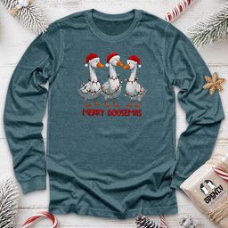 Merry Goosemas Unisex Long Sleeve Tee Gift For Animal Lover