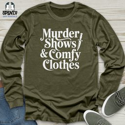 Murder Shows And Comfy Clothes Unisex Long Sleeve Tee Gift For Animal Lover