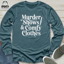 Murder Shows And Comfy Clothes Unisex Long Sleeve Tee Gift For Animal Lover