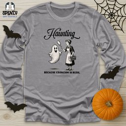 Haunting Unisex Long Sleeve Tee Gift For Animal Lover
