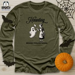 Haunting Unisex Long Sleeve Tee Gift For Animal Lover