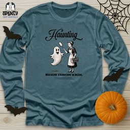 Haunting Unisex Long Sleeve Tee Gift For Animal Lover