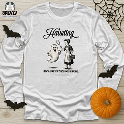 Haunting Unisex Long Sleeve Tee Gift For Animal Lover