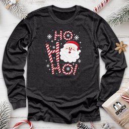 Ho Ho Ho Unisex Long Sleeve Tee Gift For Animal Lover