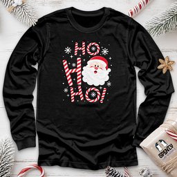 Ho Ho Ho Unisex Long Sleeve Tee Gift For Animal Lover