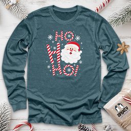 Ho Ho Ho Unisex Long Sleeve Tee Gift For Animal Lover