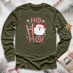 Ho Ho Ho Unisex Long Sleeve Tee Gift For Animal Lover