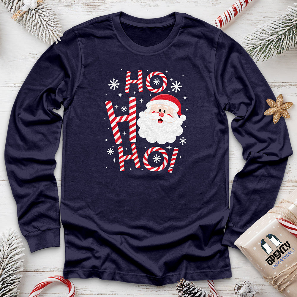 Ho Ho Ho Unisex Long Sleeve Tee Gift For Animal Lover
