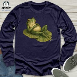 Frog Vibes Unisex Long Sleeve Tee Gift For Frog Lover