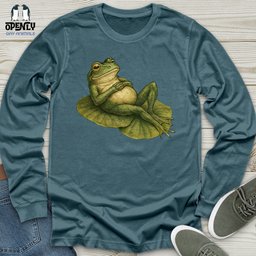 Frog Vibes Unisex Long Sleeve Tee Gift For Frog Lover