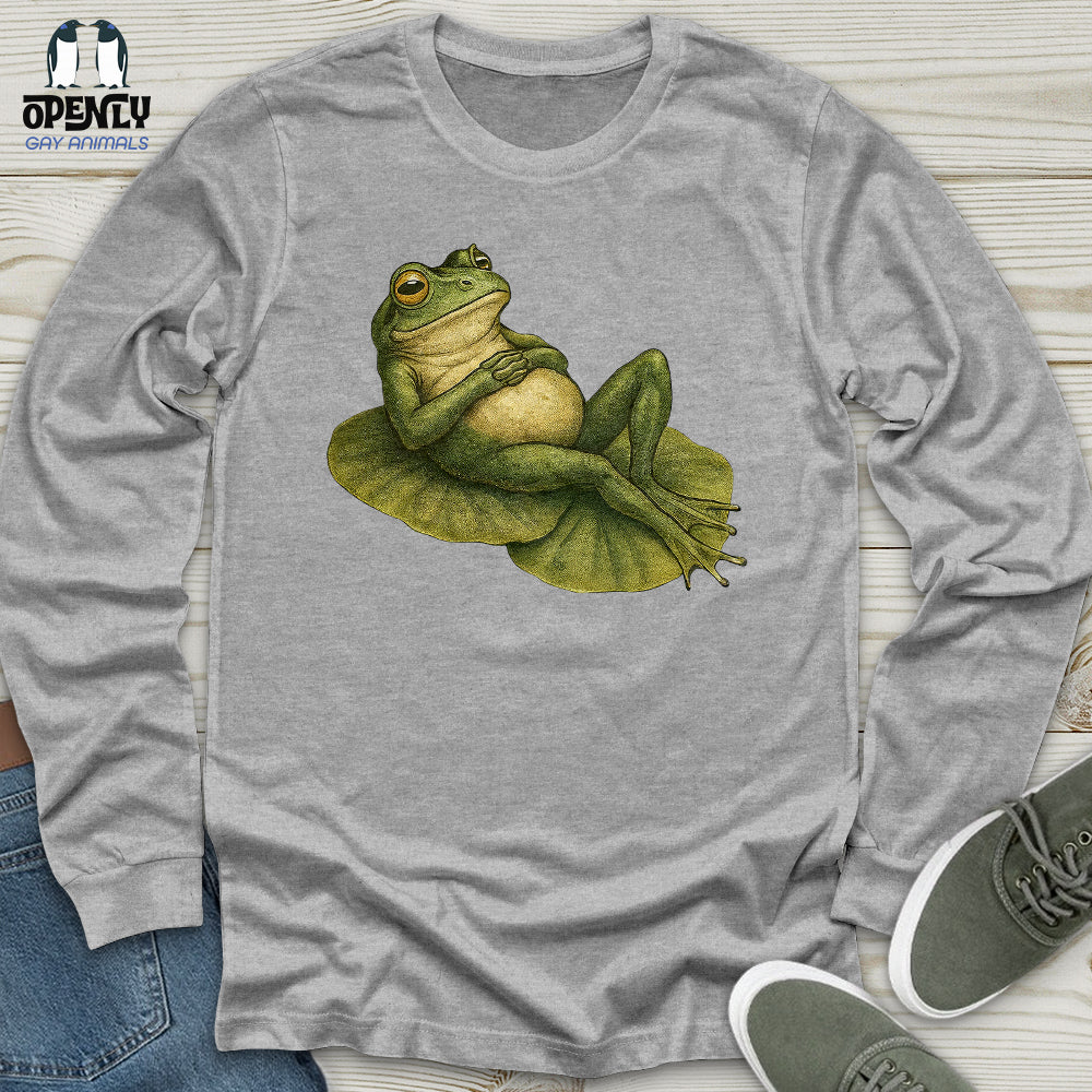 Frog Vibes Unisex Long Sleeve Tee Gift For Frog Lover