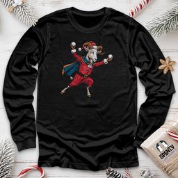 Goat With Snowballs Unisex Long Sleeve Tee Gift For Animal Lover