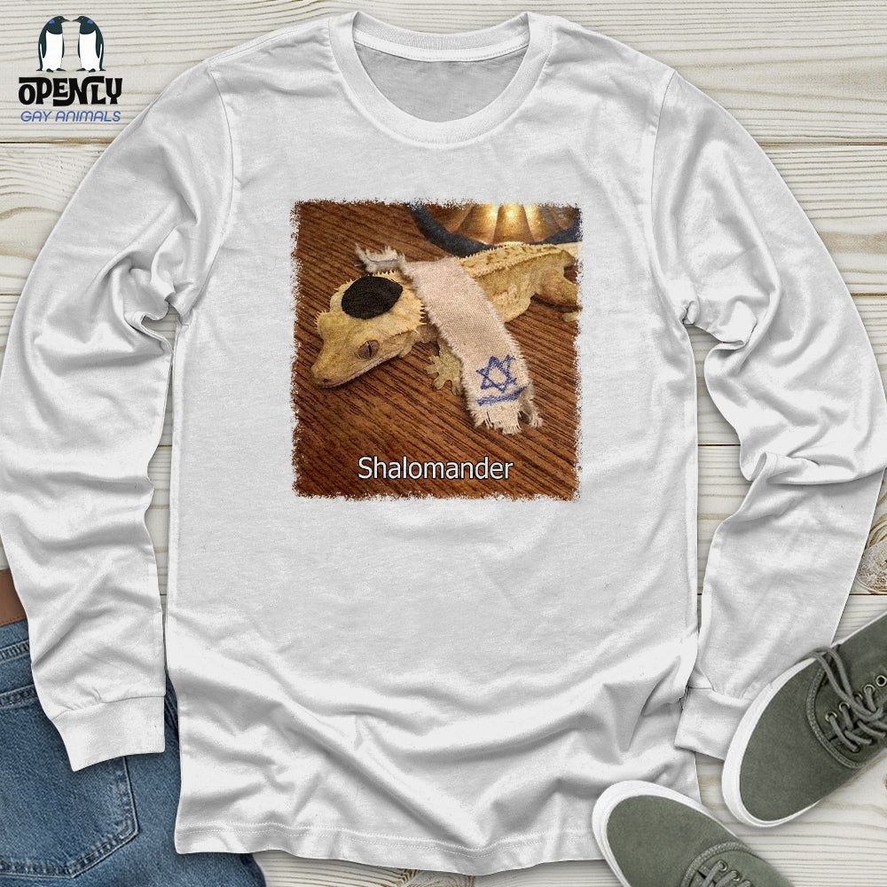 Shalomander Unisex Long Sleeve Tee Gift For Animal Lover