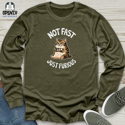 Not Fast But Furious Unisex Long Sleeve Tee Gift For Animal Lover