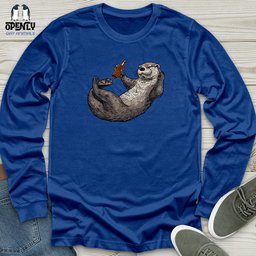 Otter Relaxation Unisex Long Sleeve Tee Gift For Animal Lover