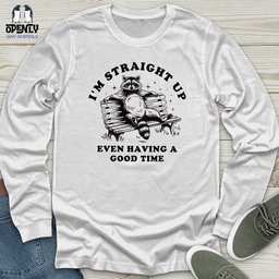 Im Straight Up Unisex Long Sleeve Tee Gift For Animal Lover