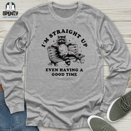Im Straight Up Unisex Long Sleeve Tee Gift For Animal Lover