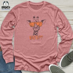 Wasup Unisex Long Sleeve Tee Gift For Animal Lover
