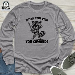 Intend Your Puns Unisex Long Sleeve Tee Gift For Animal Lover