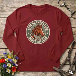 Cool Grandpa Club Long Sleeve Tee Gift For Grandpa