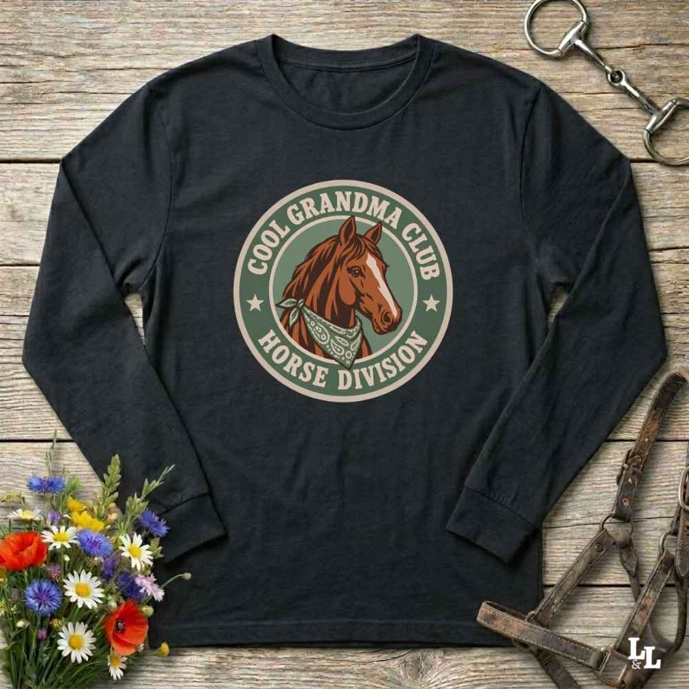 Cool Grandma Club Long Sleeve Tee Gift For Grandma