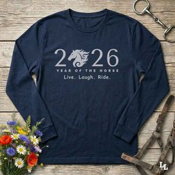 Live Laugh Ride Long Sleeve Tee Gift For Horse Lover