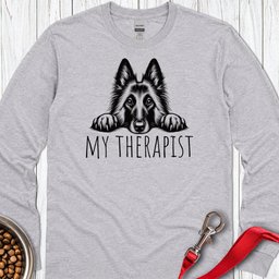 Belgian Tervuren My Therapist Long Sleeve Shirt Gift For Dog Lover