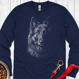 Belgian Tervuren Engraved Long Sleeve Shirt Gift For Dog Lover
