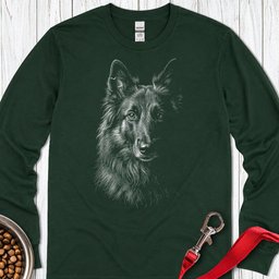 Belgian Tervuren Engraved Long Sleeve Shirt Gift For Dog Lover