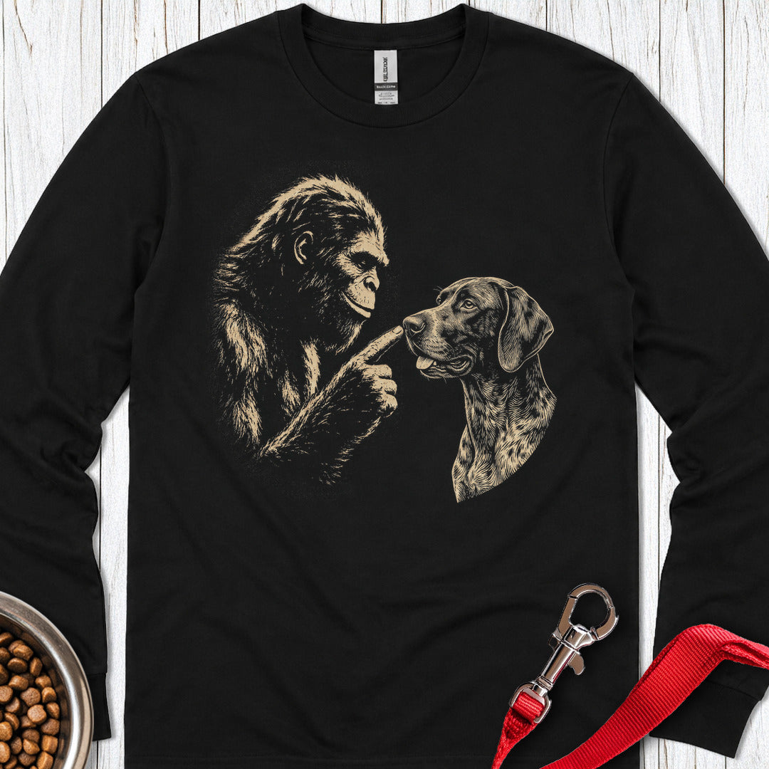 Bigfoot German Shorthaired Pointer Long Sleeve Shirt Gift For Dog Lover