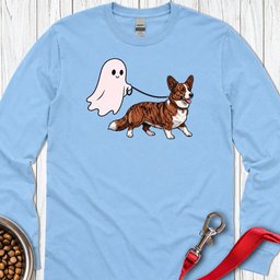 Cardigan Welsh Corgi Red Brindle Halloween Long Sleeve Shirt Gift For Dog Lover