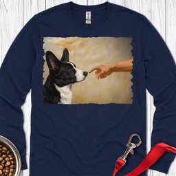 Cardigan Welsh Corgi Black And White Creation Long Sleeve Shirt Gift For Dog Lover