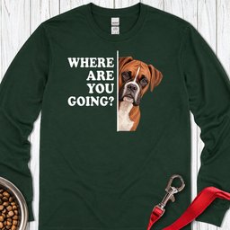 Boxer Alert Long Sleeve Shirt Gift For Dog Lover