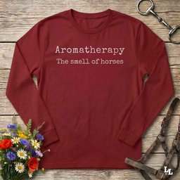 Aromatherapy Long Sleeve Tee Gift For Horse Lover