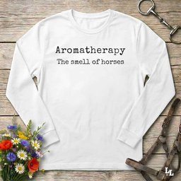 Aromatherapy Long Sleeve Tee Gift For Horse Lover