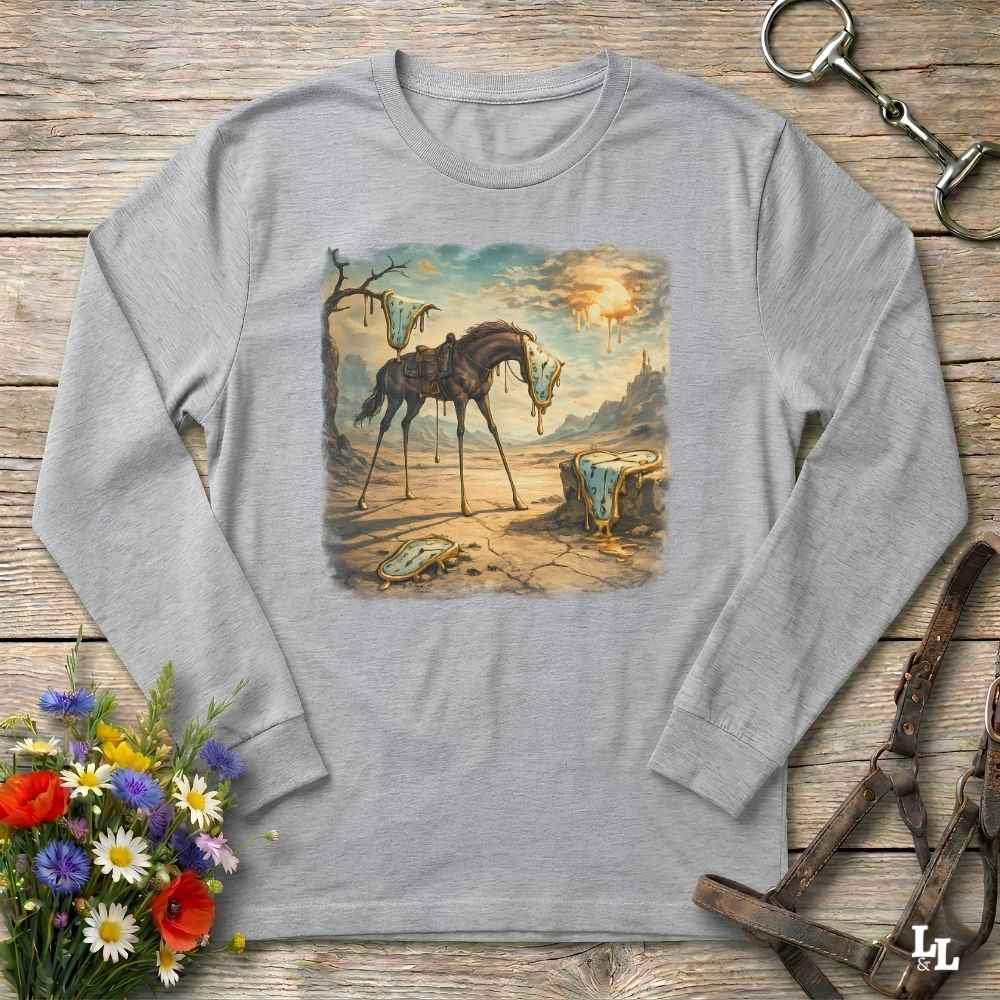 Galloping Through Time Longsleeve Tee Long Sleeve Shirt Gift For Horse Lover