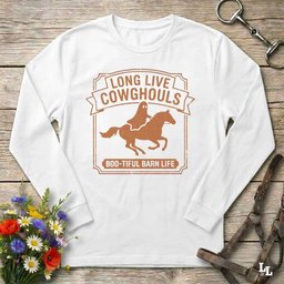 Long Live Cowghouls 1 Long Sleeve Tee Gift For Horse Lover