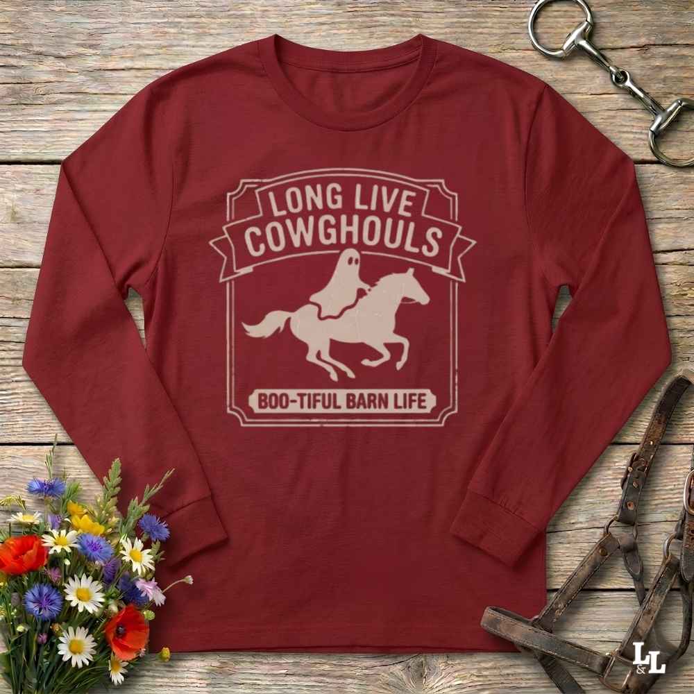 Long Live Cowghouls 1 Long Sleeve Tee Gift For Horse Lover