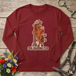 Cool Grandma Club Long Sleeve Tee Gift For Grandma