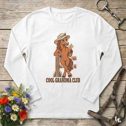 Cool Grandma Club Long Sleeve Tee Gift For Grandma