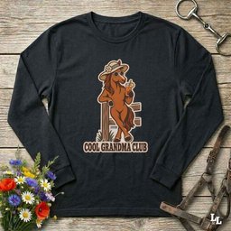 Cool Grandma Club Long Sleeve Tee Gift For Grandma
