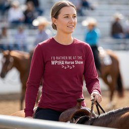 Id Rather Be At The Wptha Horse Show Long Sleeve Tee Gift For Horse Lover