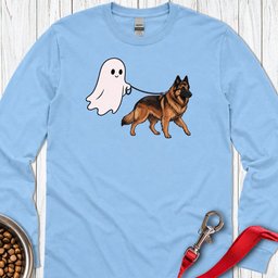 Belgian Tervuren Ghost Walk Long Sleeve Shirt Gift For Dog Lover
