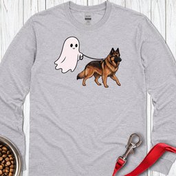 Belgian Tervuren Ghost Walk Long Sleeve Shirt Gift For Dog Lover