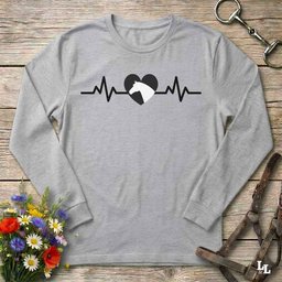 Horsebeat Long Sleeve Tee Gift For Horse Lover