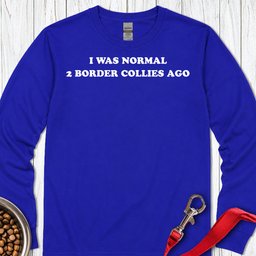 2 Border Collies Long Sleeve Shirt Gift For Dog Lover