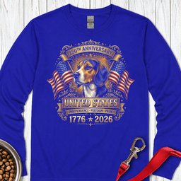 Beagle 250 Years USA Long Sleeve Shirt Gift For Dog Lover