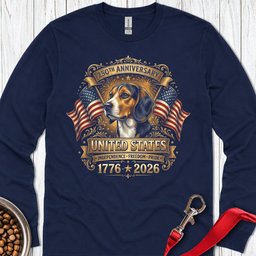 Beagle 250 Years USA Long Sleeve Shirt Gift For Dog Lover
