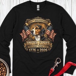 Beagle 250 Years USA Long Sleeve Shirt Gift For Dog Lover